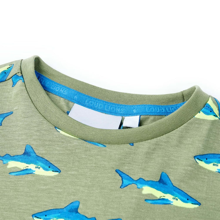 Vidaxl kindershirt 104 lichtkakikleurig