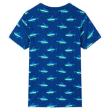 VidaXL Kindershirt 104 donkerblauw - afbeelding 2