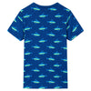 VidaXL Kindershirt 128 donkerblauw