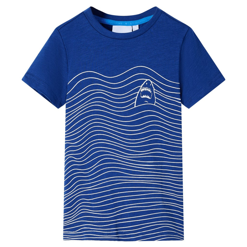 VidaXL Kindershirt 104 donkerblauw