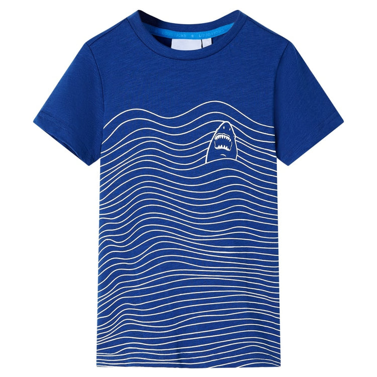 Vidaxl kindershirt 128 donkerblauw