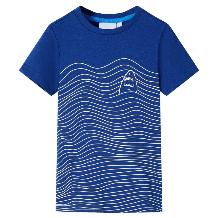 Vidaxl kindershirt 140 donkerblauw