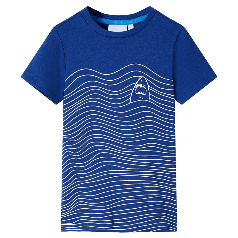 Vidaxl kindershirt 140 donkerblauw