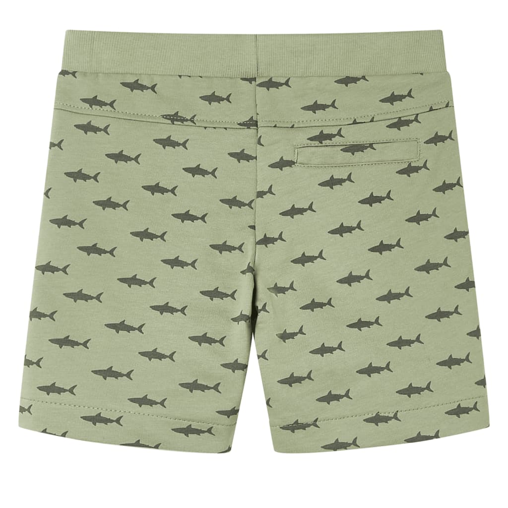 VidaXL Kindershorts met trekkoord 92 lichtkaki