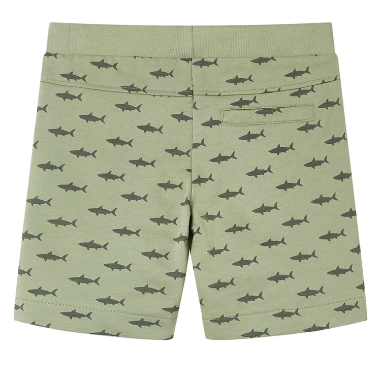 Vidaxl kindershorts met trekkoord 128 lichtkaki