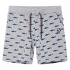 VidaXL Kindershorts met trekkoord 128 gemêleerd lichtgrijs