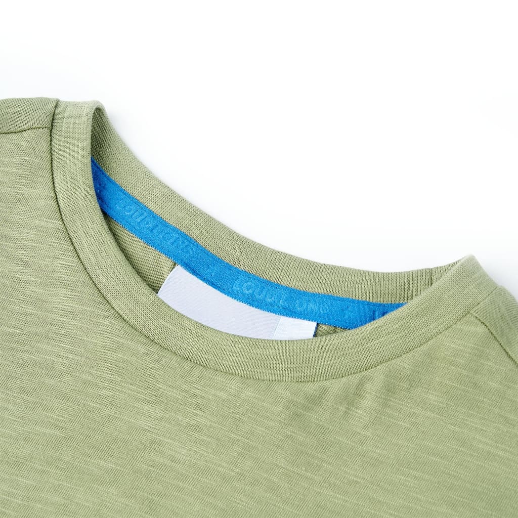 Vidaxl kindershirt 128 lichtkakikleurig