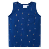 Vidaxl kindertopje 128 donkerblauw - afbeelding 1