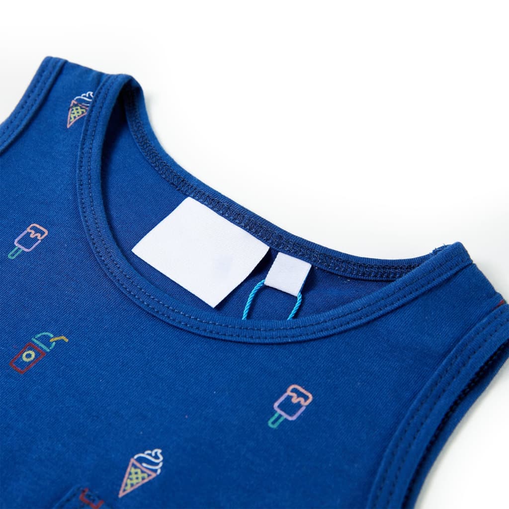 VidaXL Kindertopje 140 donkerblauw