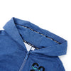 Vidaxl kindervest met capuchon en rits 104 gemêleerd donkerblauw