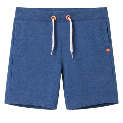 VidaXL Kindershorts met trekkoord 92 gemêleerd donkerblauw