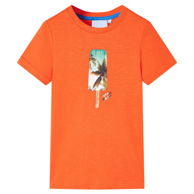 VidaXL Kindershirt 92 donkeroranje