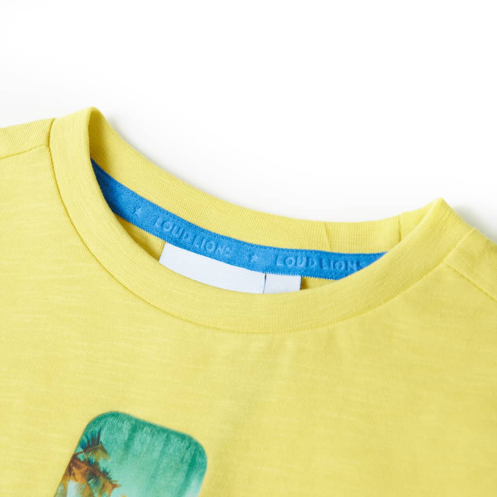 VidaXL Kindershirt 116 geel