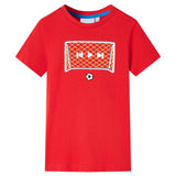 Vidaxl kindershirt 116 rood - afbeelding 1