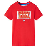 Vidaxl kindershirt 128 rood - afbeelding 1