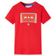 Vidaxl kindershirt 128 rood