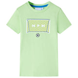 VidaXL Kindershirt 116 limoengroen - afbeelding 1
