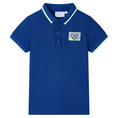 VidaXL Kinderpoloshirt 92 donkerblauw