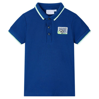 VidaXL Kinderpoloshirt 104 donkerblauw