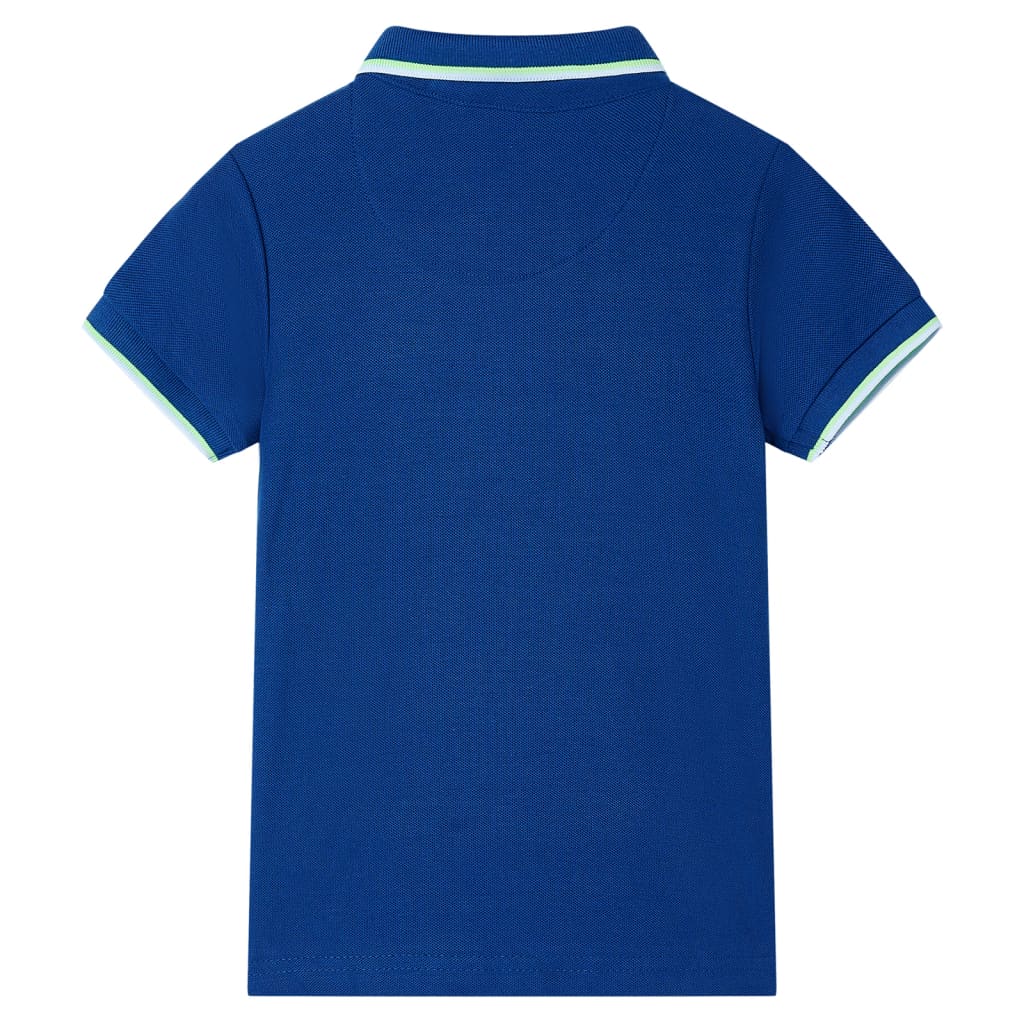 VidaXL Kinderpoloshirt 116 donkerblauw