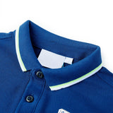 Vidaxl kinderpoloshirt 140 donkerblauw - afbeelding 3