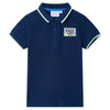 Vidaxl kinderpoloshirt 116 marineblauw