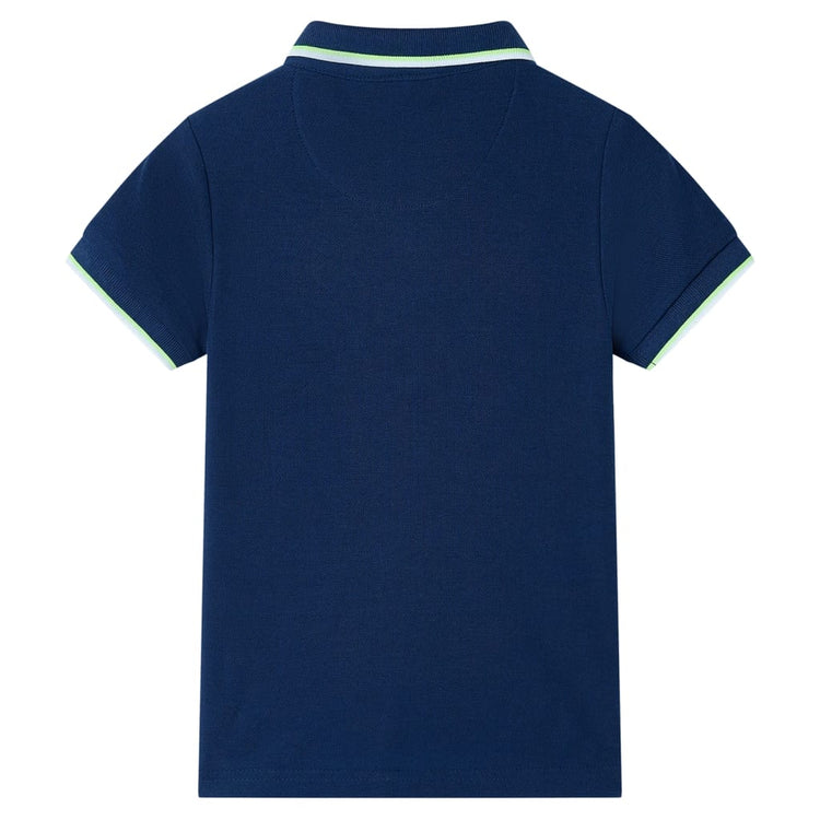 Vidaxl kinderpoloshirt 116 marineblauw