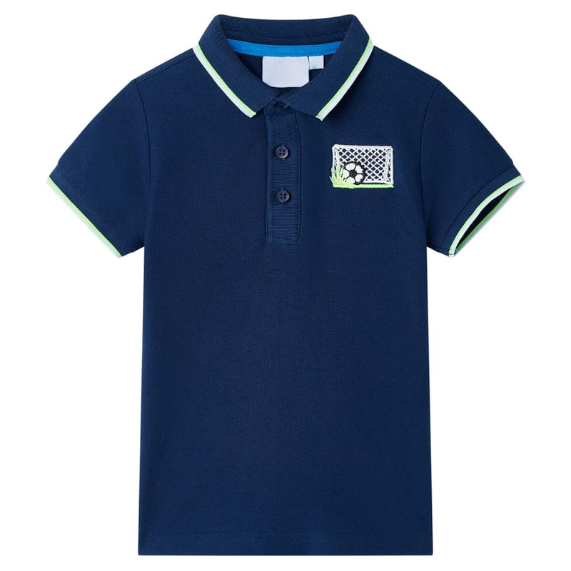 Vidaxl kinderpoloshirt 140 marineblauw