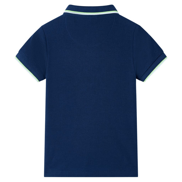 Vidaxl kinderpoloshirt 140 marineblauw