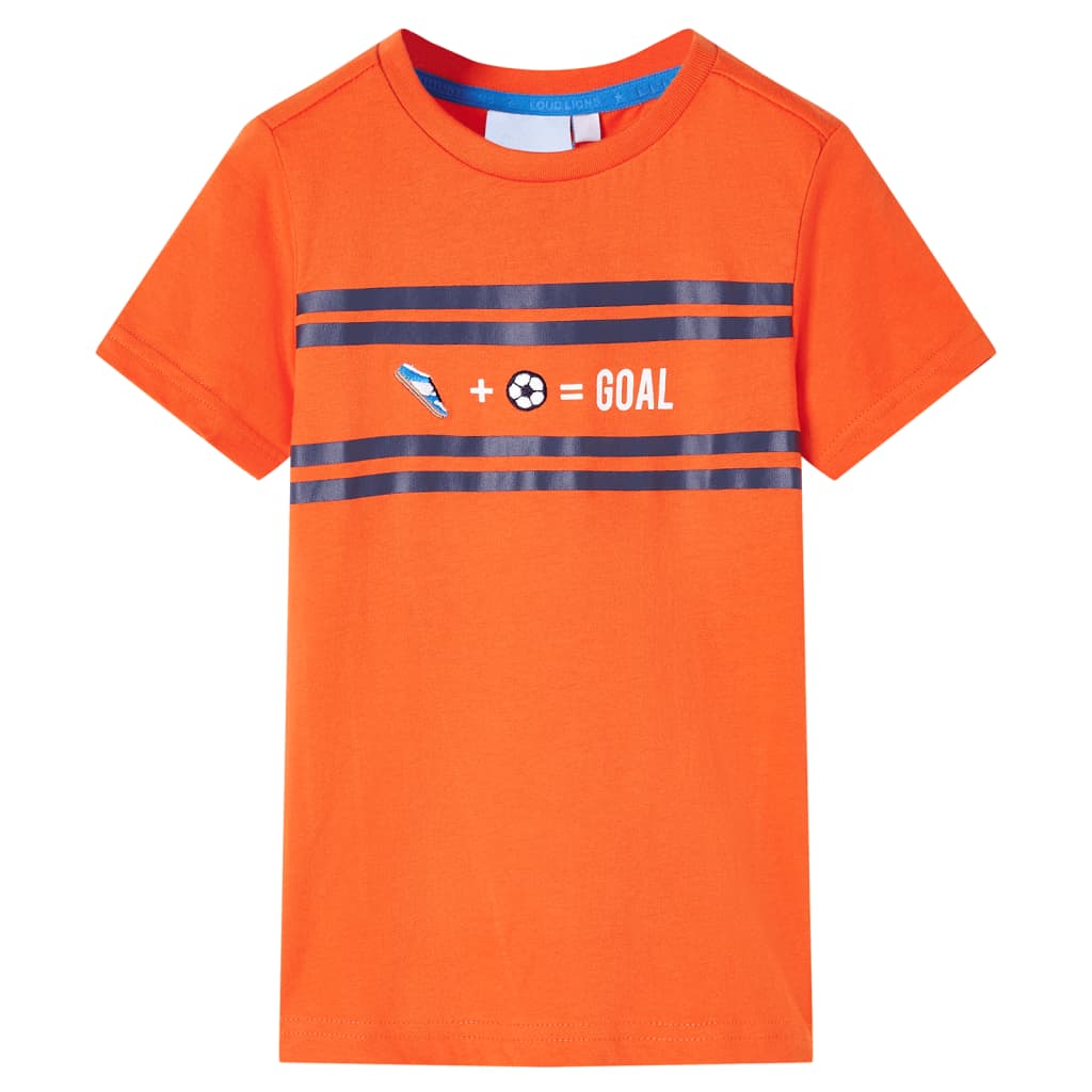 VidaXL Kindershirt 92 donkeroranje