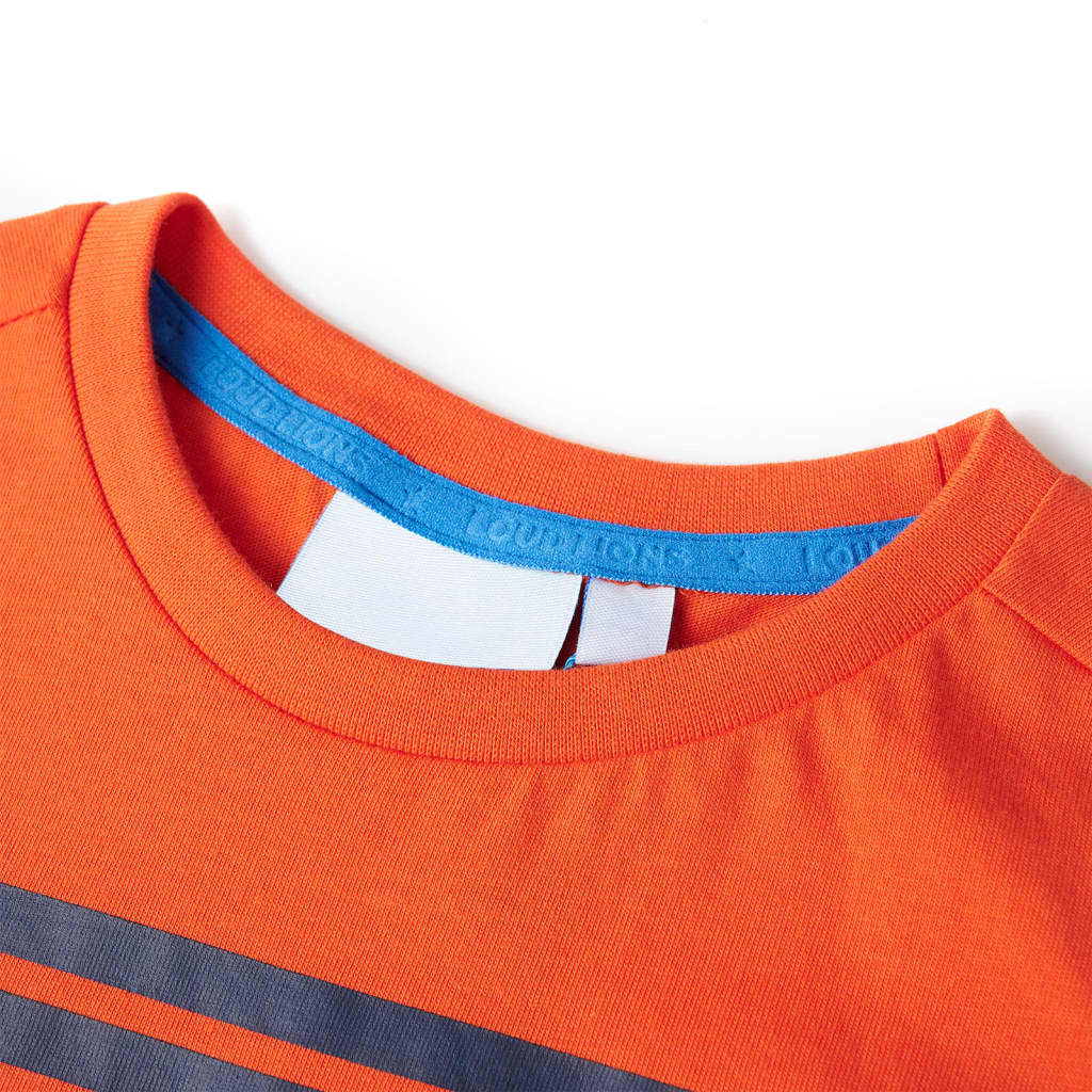 VidaXL Kindershirt 92 donkeroranje