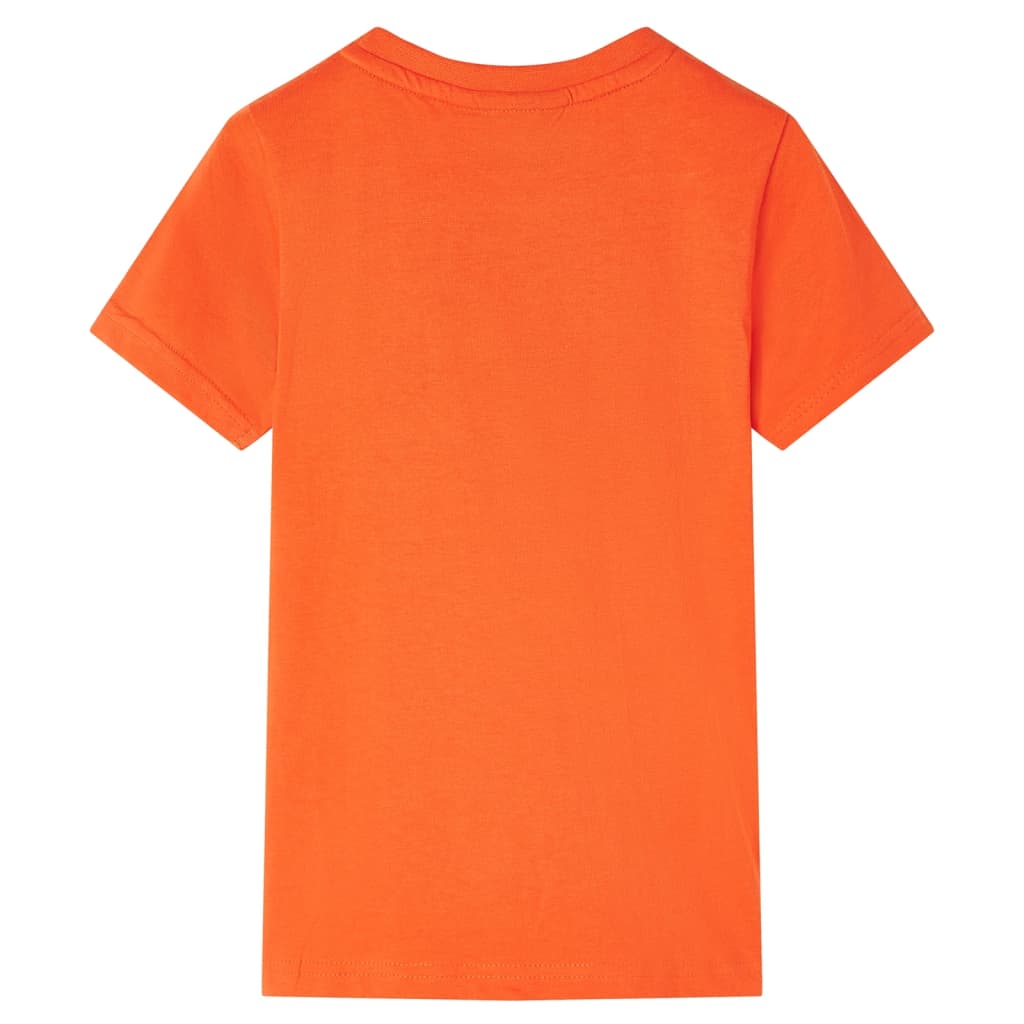 VidaXL Kindershirt 116 donkeroranje