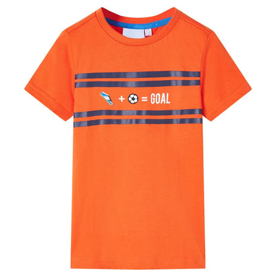 VidaXL Kindershirt 128 donkeroranje