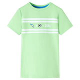 VidaXL Kindershirt 140 neongroen - afbeelding 1
