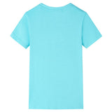 VidaXL Kindershirt 128 zeeblauw - afbeelding 2