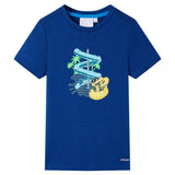 VidaXL Kindershirt 104 donkerblauw - afbeelding 1