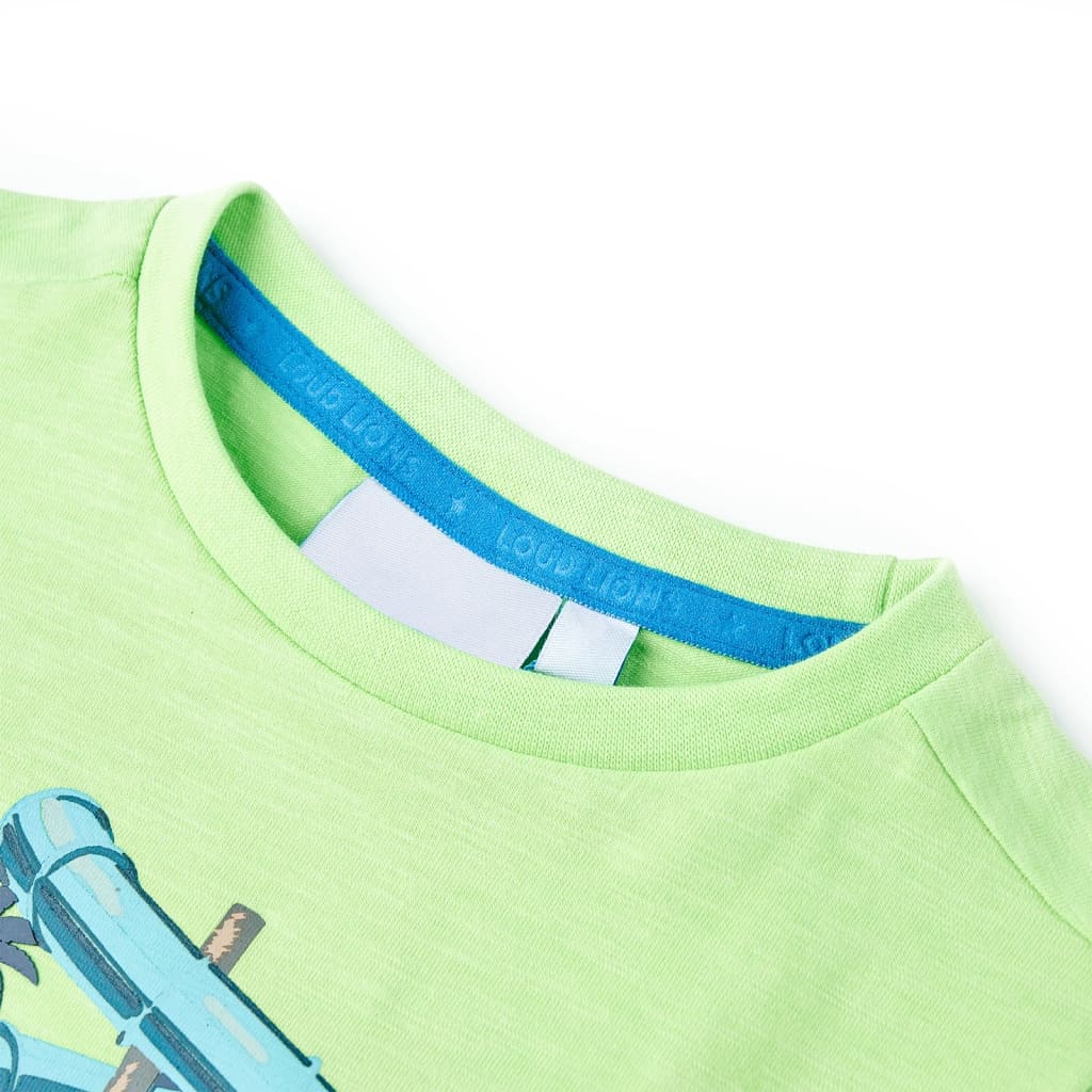 VidaXL Kindershirt 92 neongroen