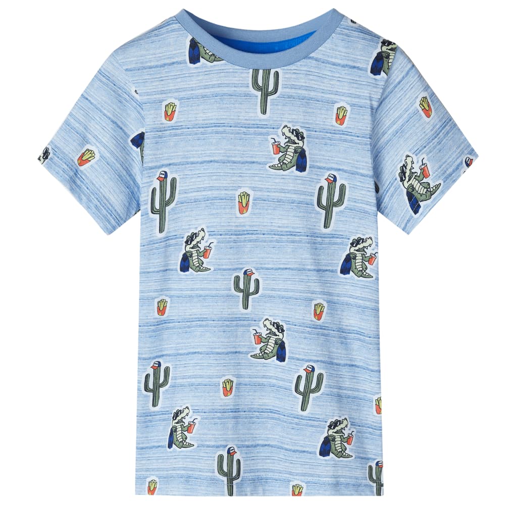 VidaXL Kindershirt 116 gemengd blauw