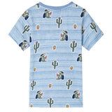 Vidaxl kindershirt 140 gemengd blauw - afbeelding 2