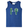 Vidaxl kindertopje 128 gemêleerd donkerblauw