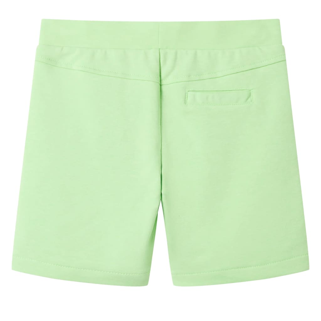 VidaXL Kindershort 104 fluorescerend groen