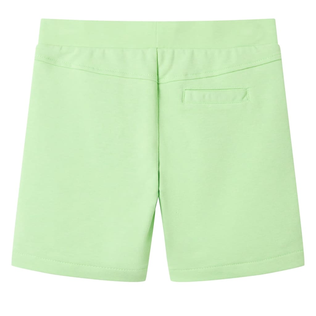 VidaXL Kindershort 140 fluorescerend groen