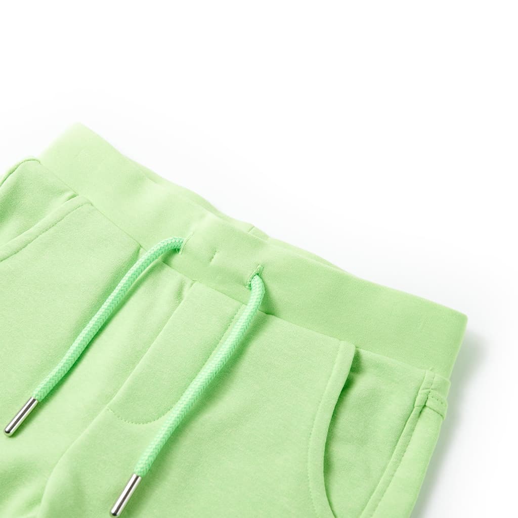 VidaXL Kindershort 140 fluorescerend groen