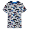 Vidaxl kinderpyjama met korte mouwen 128 grijs