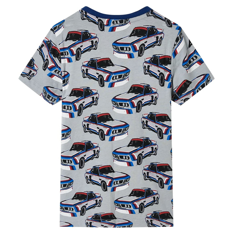Vidaxl kinderpyjama met korte mouwen 128 grijs