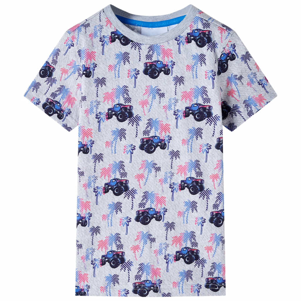 VidaXL Kindershirt 104 gemêleerd grijs