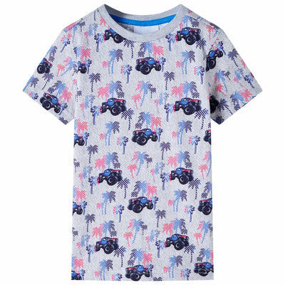 VidaXL Kindershirt 104 gemêleerd grijs