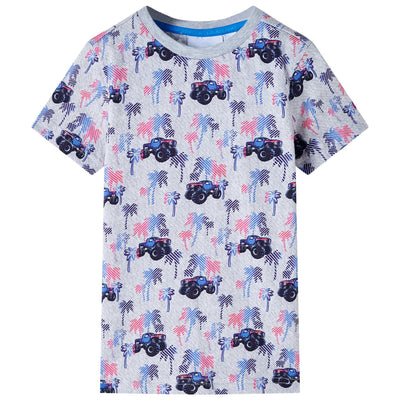 VidaXL Kindershirt 140 gemêleerd grijs