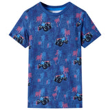 Vidaxl kindershirt 104 gemêleerd donkerblauw - afbeelding 1