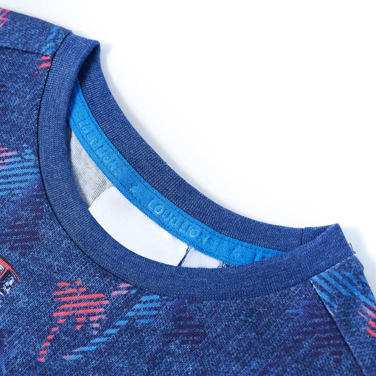 Vidaxl kindershirt 104 gemêleerd donkerblauw